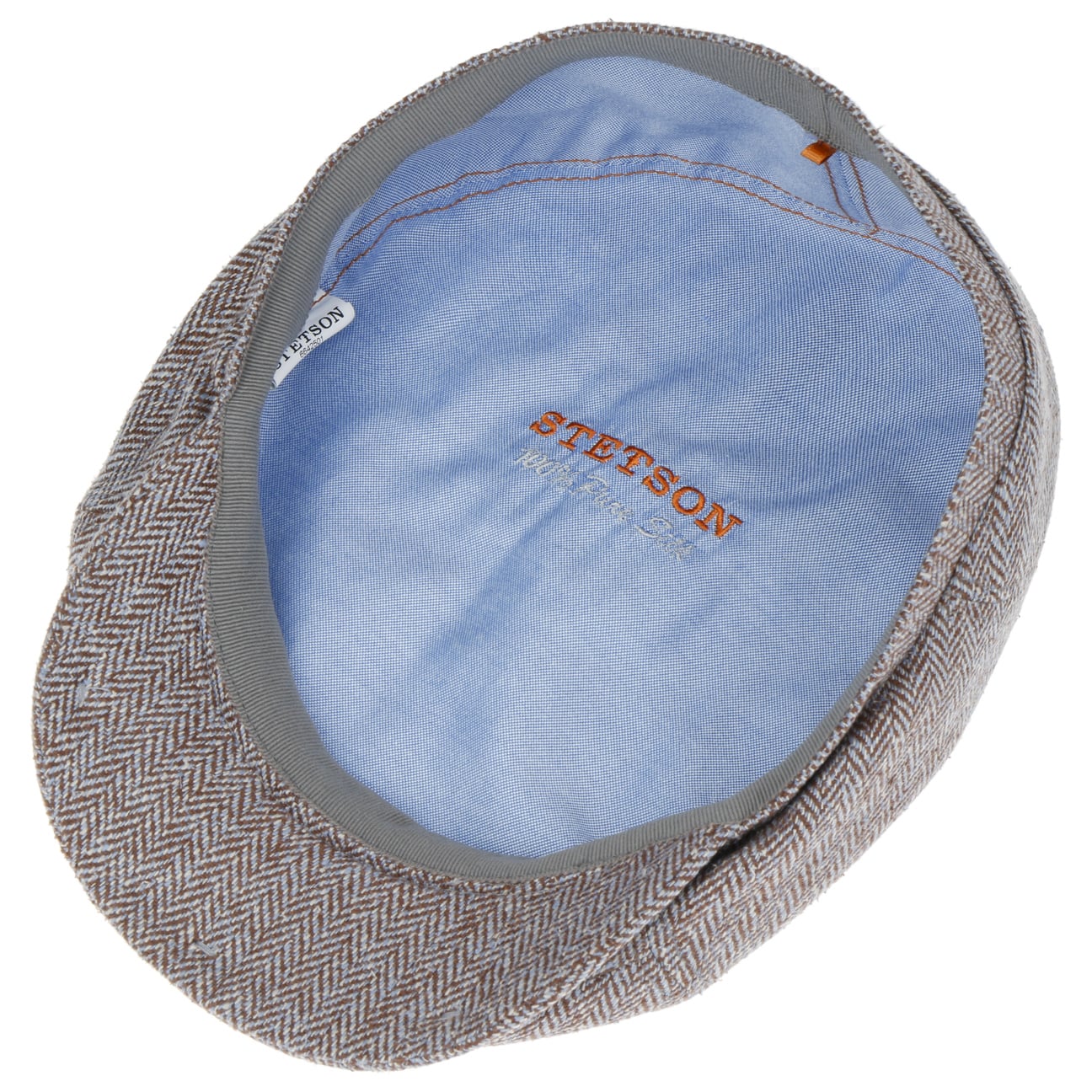 Stetson Milner Men's Silk Flat Cap - Classic Vintage Driving Hat for Golf, Outdoor & Casual Wear