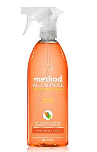 Method All-Purpose Surface Cleaner, Clementine Scent - 28 fl oz (828 ml) 6-Pack - Multi-Surface Cleaning for Kitchen, Bathroom & Home - Eco-Friendly & Non-Toxic
