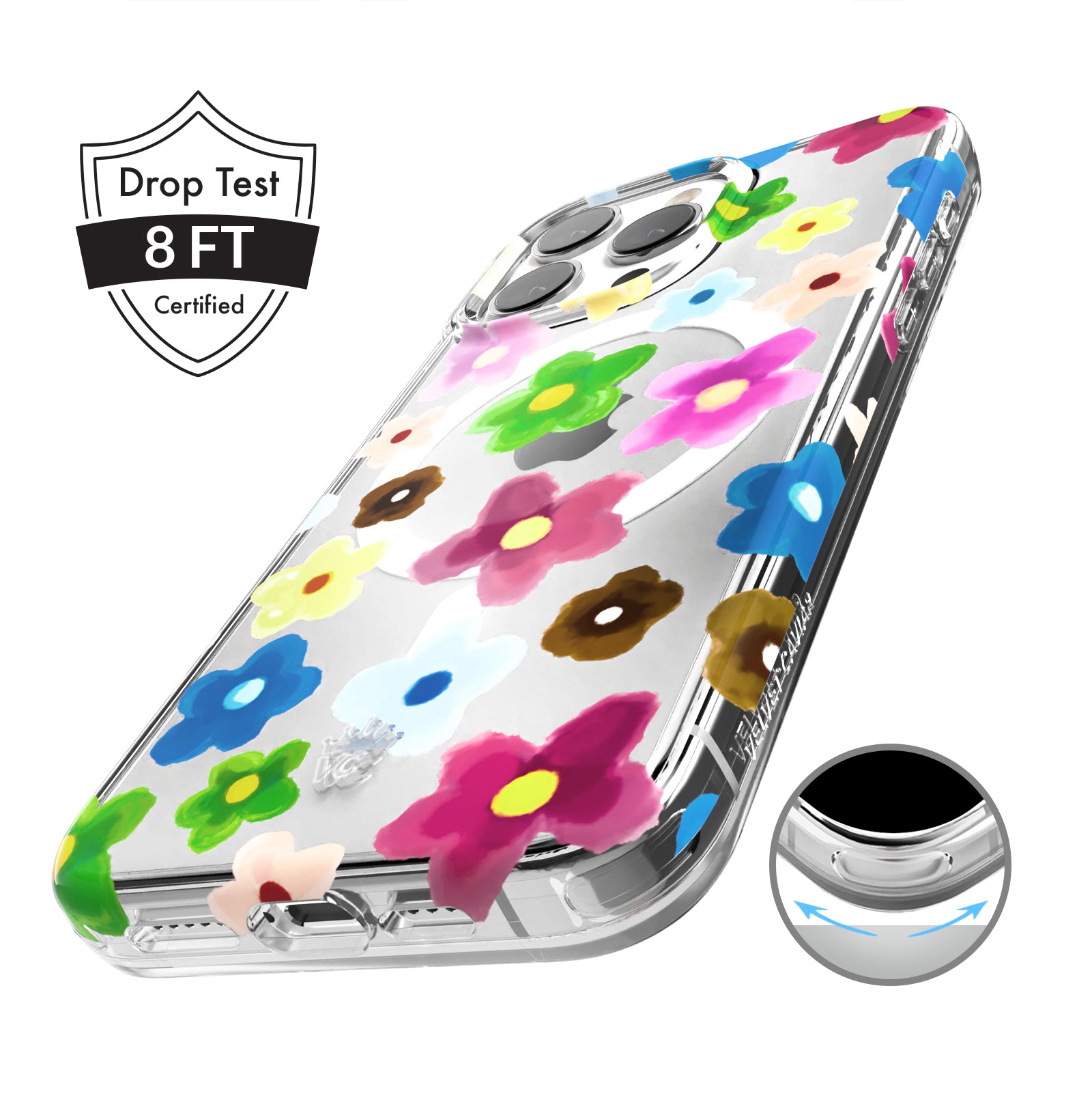 Flower Power iPhone Case - Vibrant Floral Design Protective Cover for iPhone 12/13/14/15 Pro Max - Perfect for Spring, Summer & Boho Style Lovers