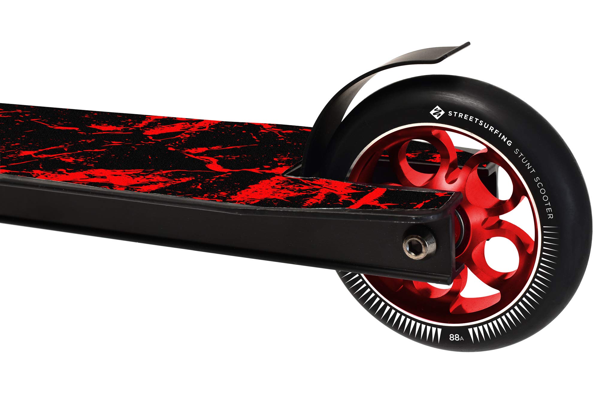 Freestyle Stunt Scooter - Destroyer Red Lightning Pro Scooter for Kids & Adults - Perfect for Tricks, Jumps & Street Riding