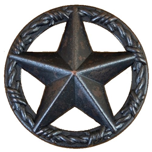 24-Piece Barbwire and Star Knobs Set in Oil Rubbed Brass - Perfect for Cabinet, Drawer, and Furniture Hardware Upgrade