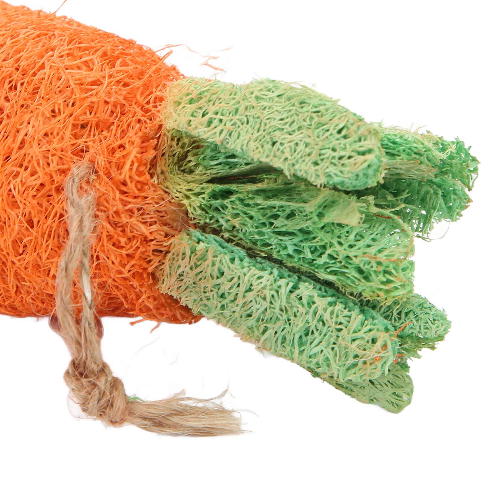 Natural Loofah Rabbit Chew Toys for Small Animals - 2 Pack Dental Treats for Teeth Grinding - Perfect for Bunnies, Guinea Pigs & Hamsters - Promotes Healthy Teeth & Stress Relief