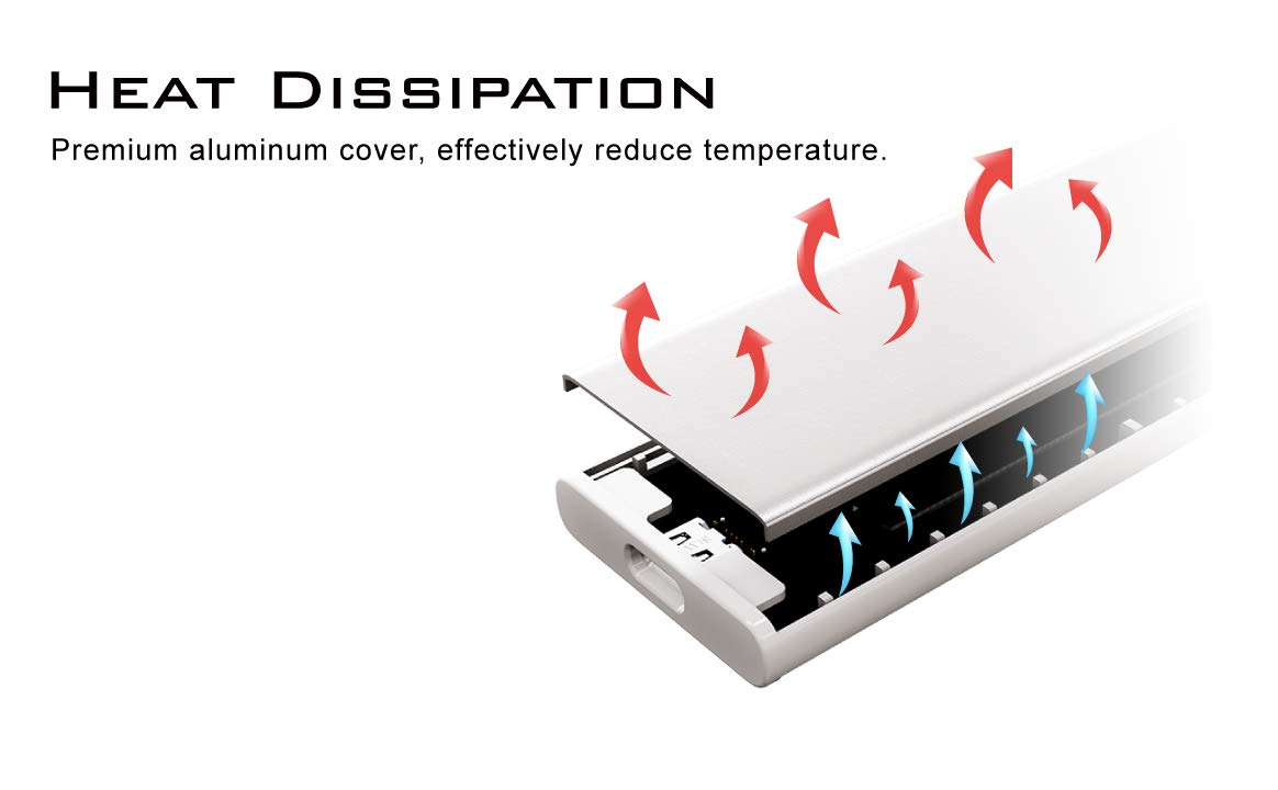 High-Speed 960GB Portable SSD - USB 3.1 Gen 2 External Solid State Drive with RGB Lighting (Model C503CW) - Perfect for Gaming, Video Editing & Data Backup