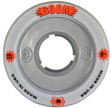 Atom Boom HP 62mm/38mm Roller Skate Wheels 4 Pack - High Performance Outdoor/Indoor Skating Wheels for Speed and Durability - Perfect for Rink, Park, and Street Skating