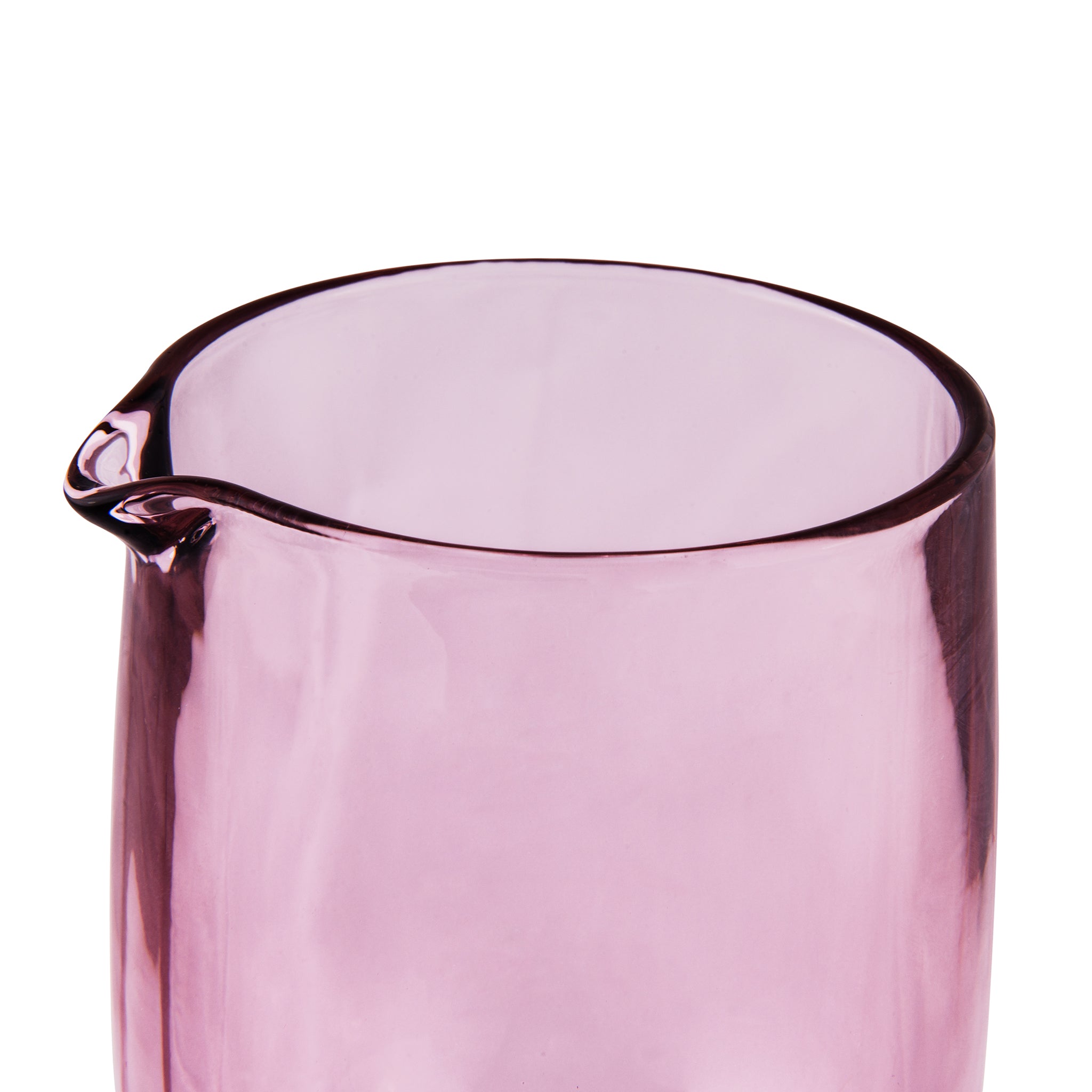 BERRY WALL™ 17oz (500ml) Rose Tinted Footed Mixing Glass - Elegant Cocktail Mixing Cup for Home Bars, Professional Bartending & Entertaining - Perfect for Mojitos, Martinis & Craft Cocktails