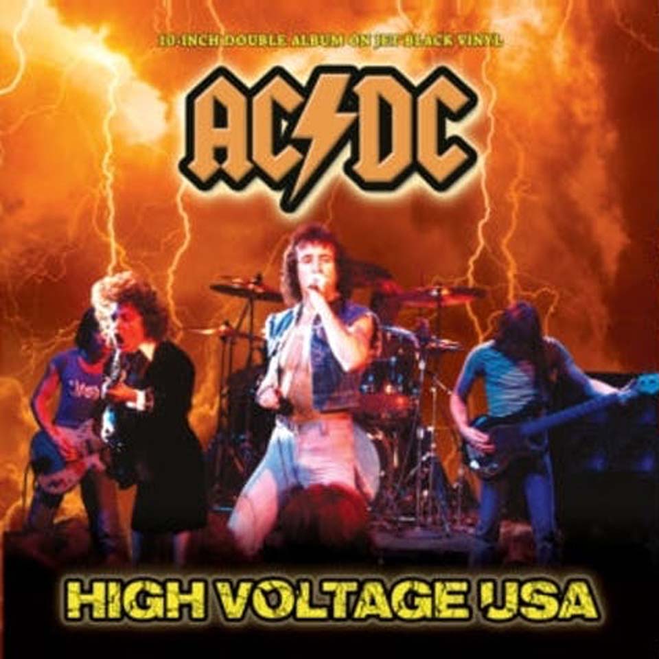 AC/DC High Voltage LP Vinyl Record - Jet Black Edition | Classic Rock Music Collectible for Home Decor & Audiophile Listening Experience