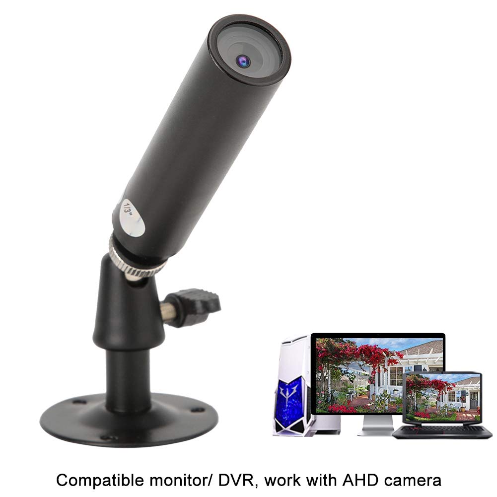 1080P 2MP AHD Security Camera - Full HD Micro Wired Cylinder CCTV Camera with 0.0001 Lux Night Vision, AV/BNC Output for DVR/Monitor - Ideal for Home, Office & Business Surveillance
