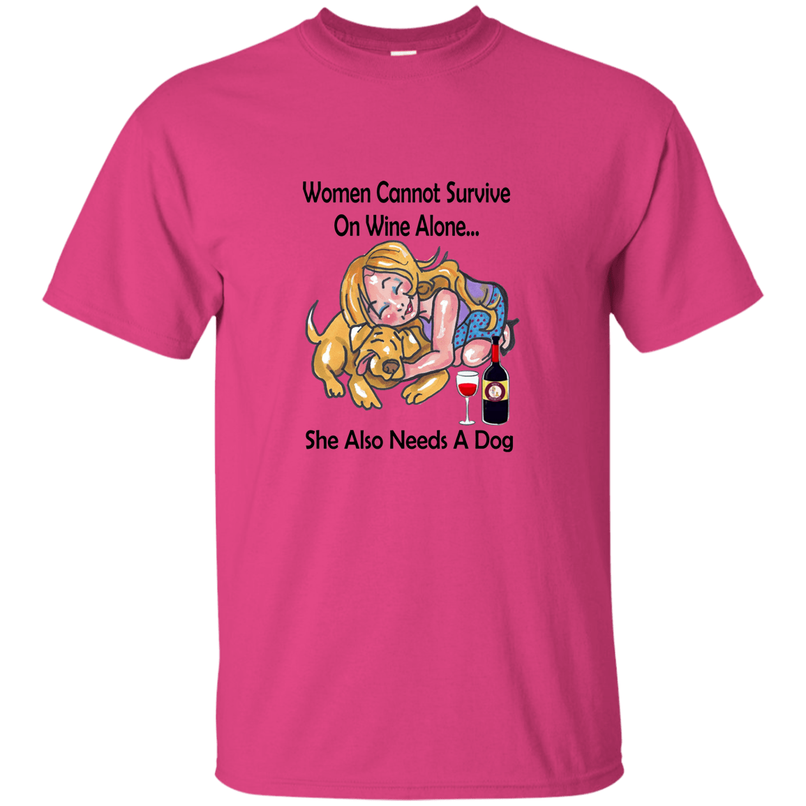 WineyBitches.co Women's Funny Wine Lover T-Shirt - Black Lettering Graphic Tee for Wine Enthusiasts, Girls Night Out & Casual Wear