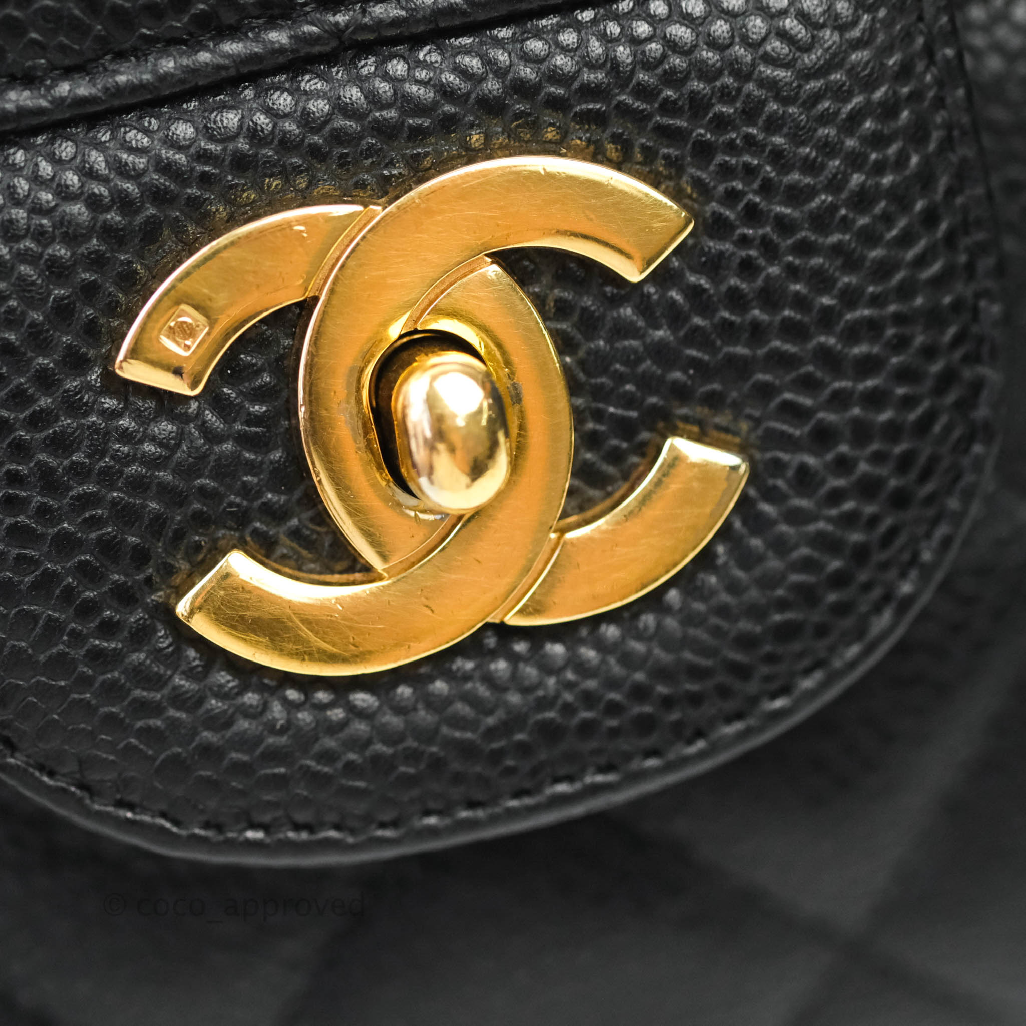 Chanel Classic Jumbo Single Flap Handbag in Black Caviar Leather with 24K Gold Hardware - Luxury Designer Shoulder Bag for Women, Perfect for Work, Evening Events & Special Occasions