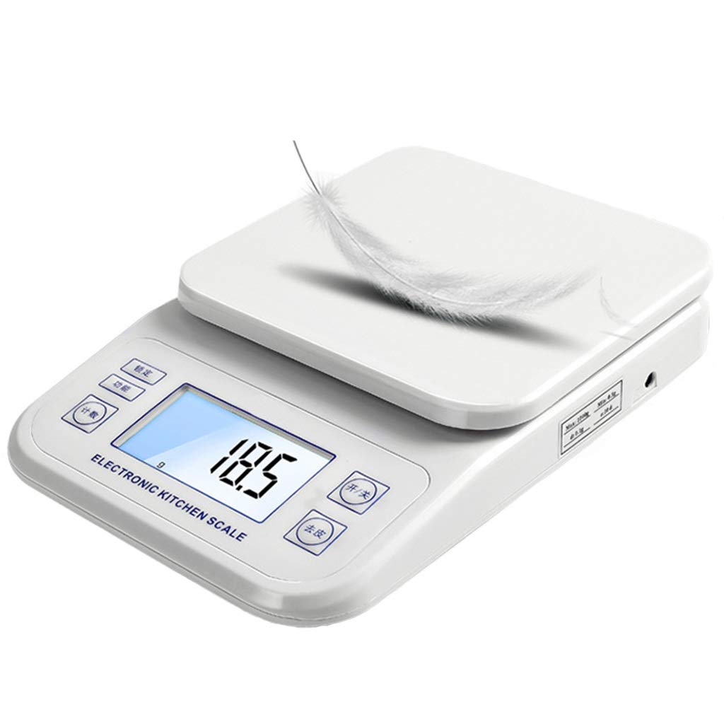 **XIANGWEN Digital Kitchen Scale 10kg, Stainless Steel Food Scale with Backlight, Tare Function & 5 Units - Precise Measuring for Baking, Cooking, Coffee & Portion Control**