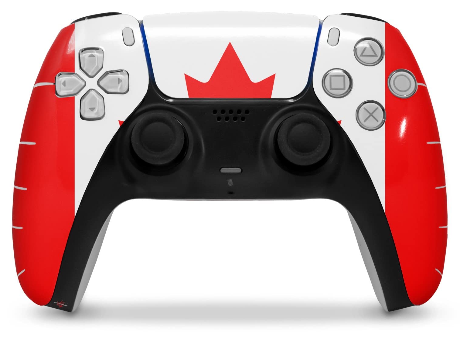 Sony PS5 DualSense Skin Wrap - Canada Flag Design for Gaming Enthusiasts
