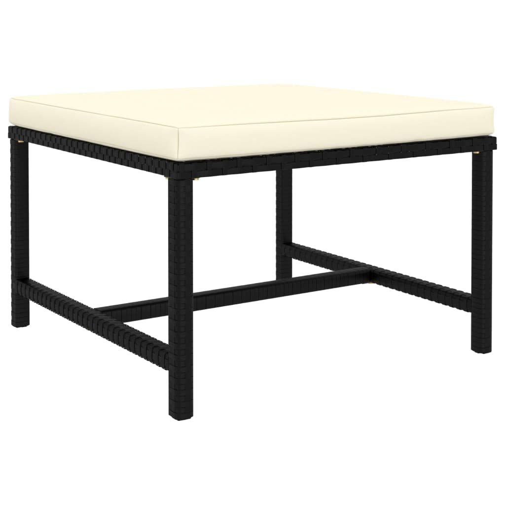 vidaXL 5-Piece Patio Lounge Set with Cushions - Adjustable, Comfortable & Durable Outdoor Furniture - Poly Rattan & Powder-Coated Steel - Convertible Footrest - Perfect for Poolside, Garden & Backyard Relaxation
