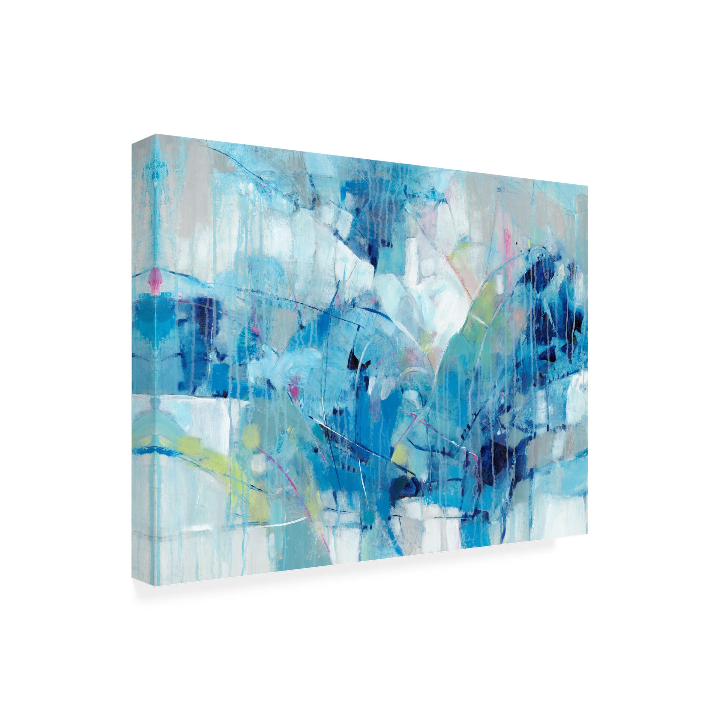 Trademark Fine Art 'Ice Breaker I' Canvas Art Print by Tim O'Toole - Stunning Ocean Wave Painting for Living Room, Bedroom & Office Wall Decor