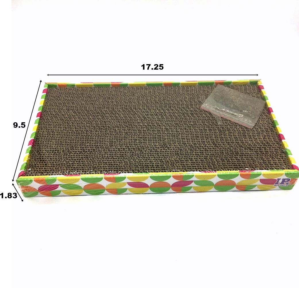 Premium Cat Scratcher Cardboard with Catnip - 3-Pack Wide Scratching Pads for Cats - Durable Cat Scratcher Toys for Indoor Kittens - Perfect for Sofa Protection & Stress Relief