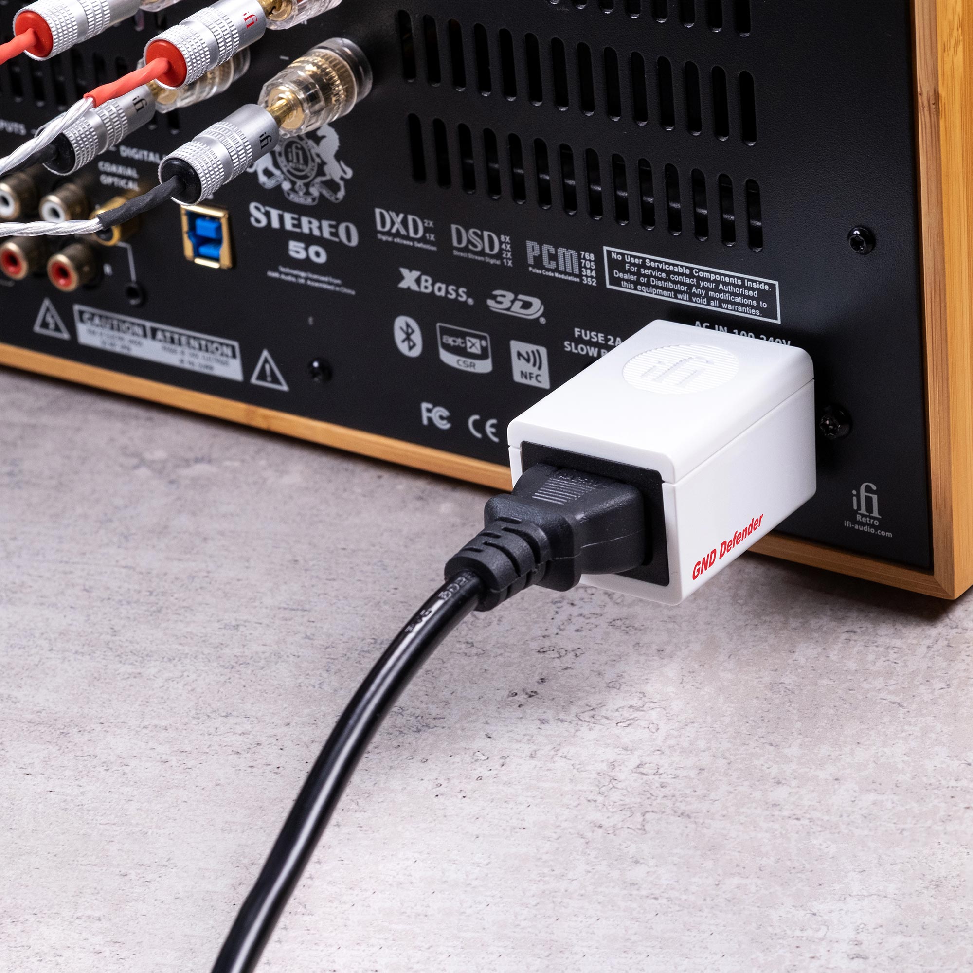 iFi Audio GND Defender - Ground Noise Defender for HiFi & Audiophile Systems | Reduce Hum & Buzz in Home Theater, Studio, and Car Audio Setups