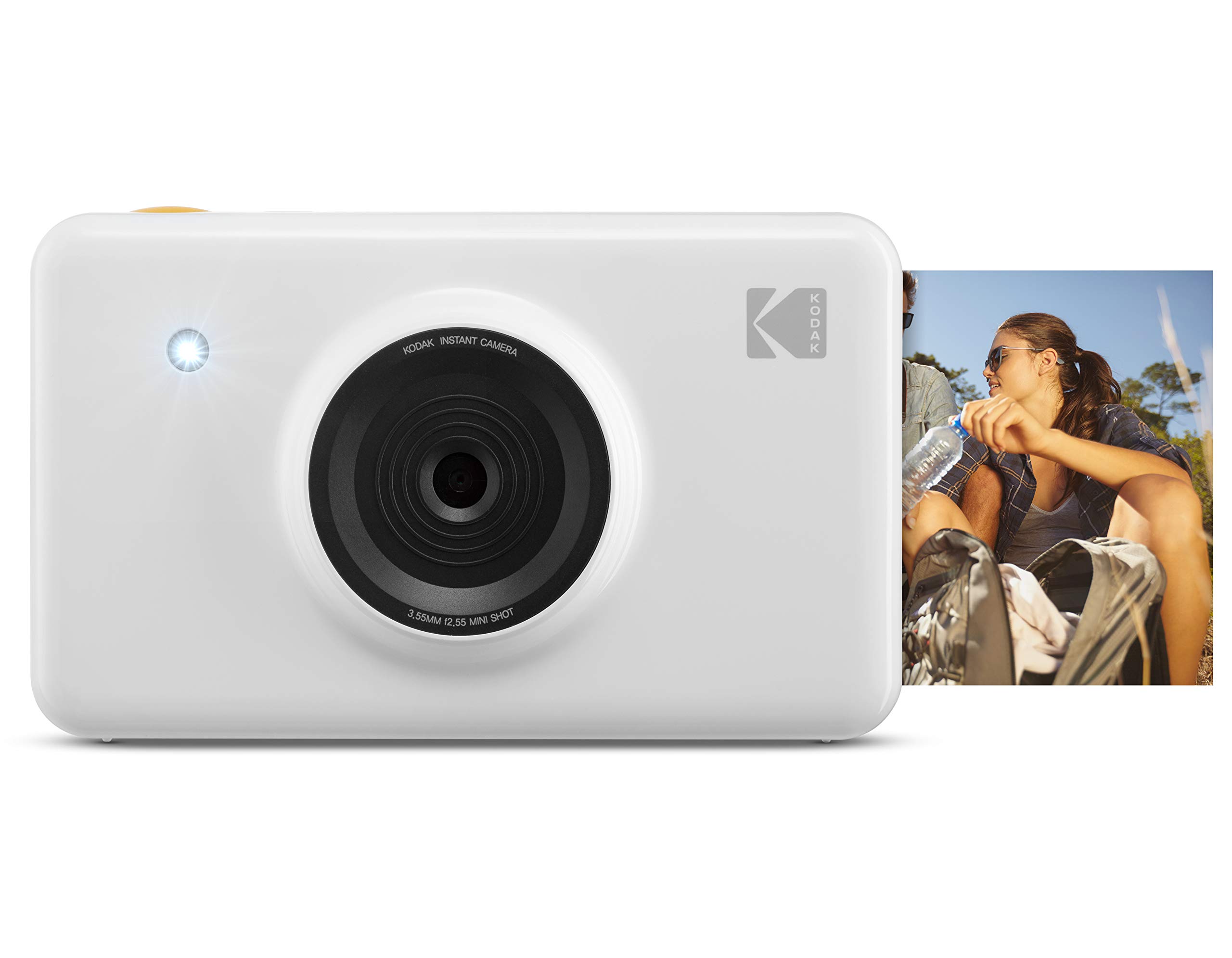 Kodak Mini Shot 2-in-1 Wireless Instant Camera & Portable Photo Printer - 10MP Digital Camera with LCD Screen, High-Quality Full Color Prints, iOS/Android Compatible (White) - Perfect for Travel, Parties & Instant Memories