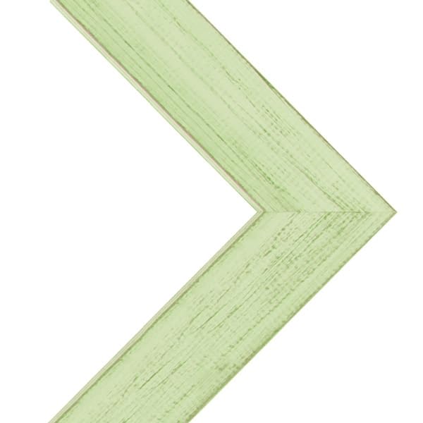 Handmade 1.5 Inch Thick Wood Picture Frame Set of 2 - 14x18 Inches Mint Green Rustic Wall Decor with Glass Front and Hanging Hardware - Perfect for Displaying Photos, Artwork, Posters in Home, Office, Gallery or Wedding Decor