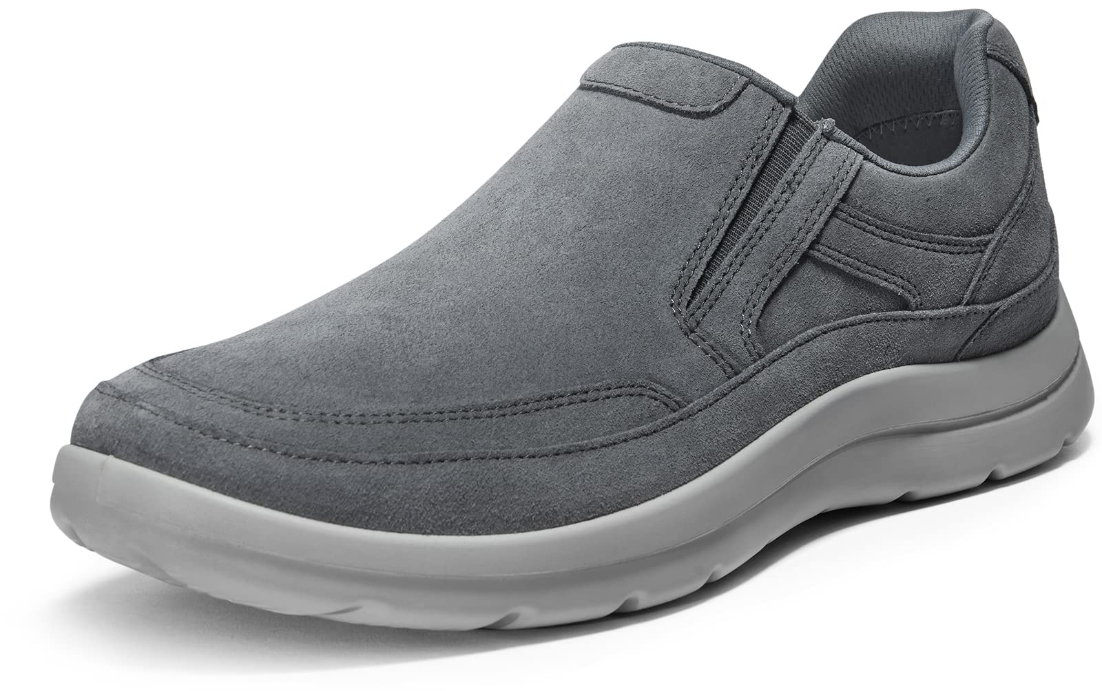 RICHSTEPS Men's Casual Sneakers - Lightweight Fashion Shoes with Polyurethane Sole & Cowhide Upper | Breathable Insole, Slip-On Design for Easy Wear | WRAPUFF PU Injection Technology | Perfect for Walking, Travel & Everyday Comfort