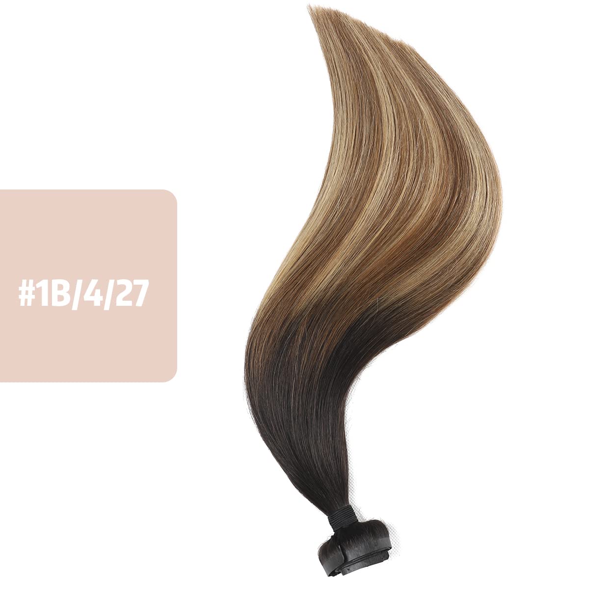 Premium 100% Human Hair Clip-In Extensions - Silky Straight Hair Extensions for Length & Volume | Perfect for Parties, Weddings & Everyday Styling