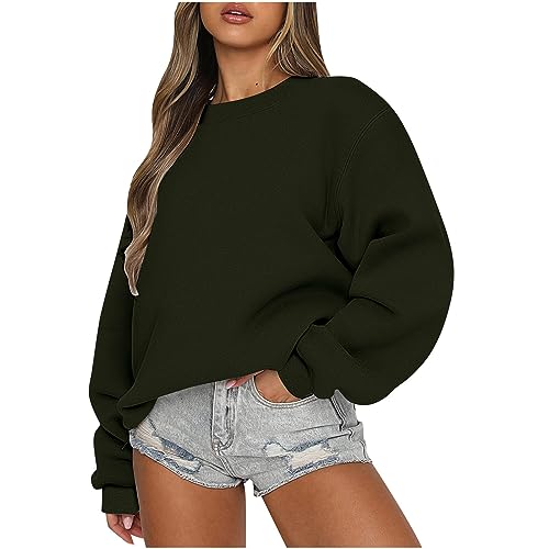 04-army Green?crew Neck Sweatshirt