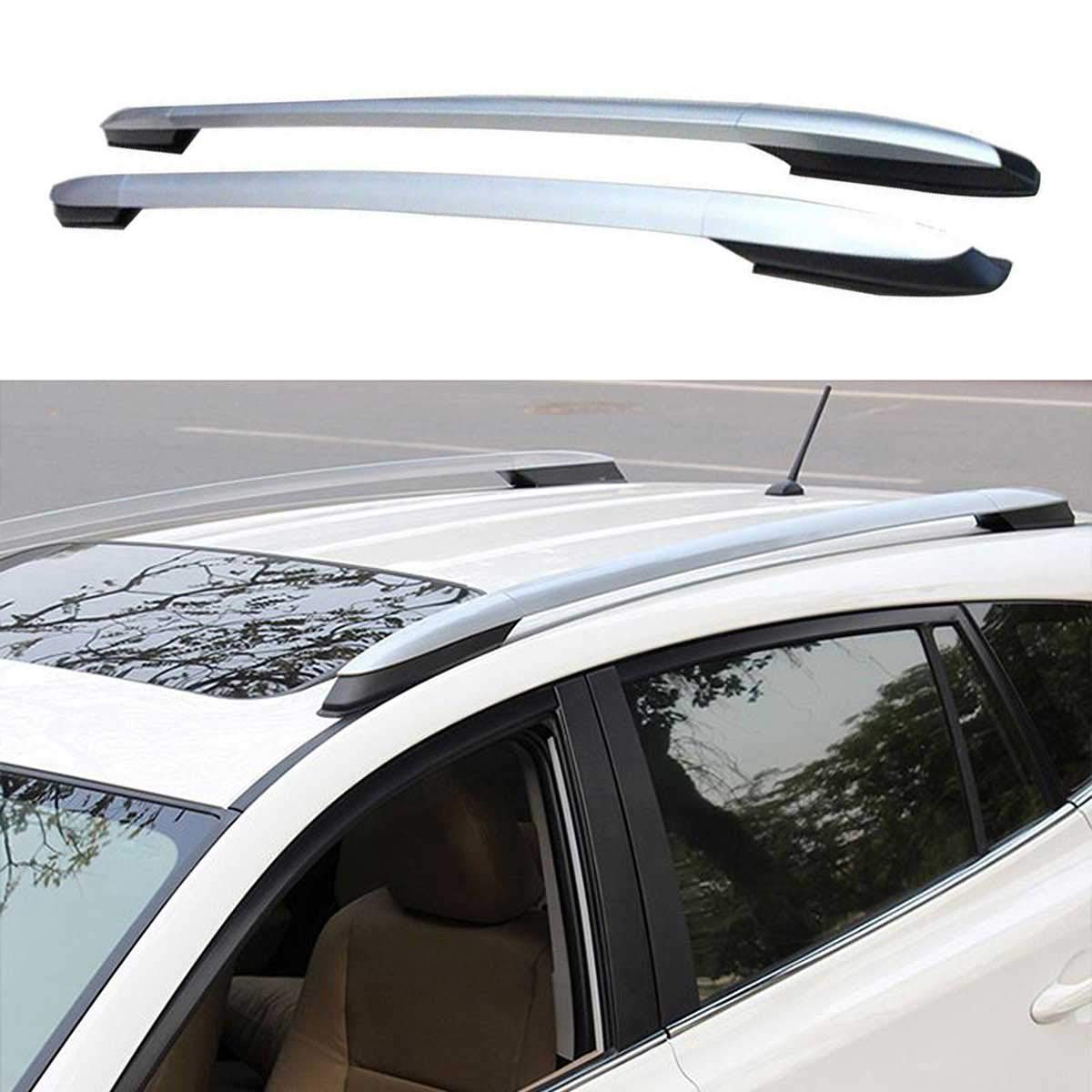 2013-2018 Toyota RAV4 Roof Rack - Heavy Duty Aluminum Cargo Carrier for Side Rails - Silver Luggage Rack for SUV - Perfect for Camping, Road Trips & Outdoor Adventures