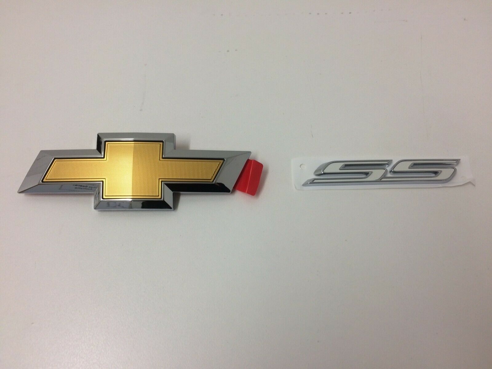 Original Chevrolet 2016 SS Sedan Trunk Emblem Set - Genuine Chevy Logo & SS Badges for Car Customization & Restoration Projects