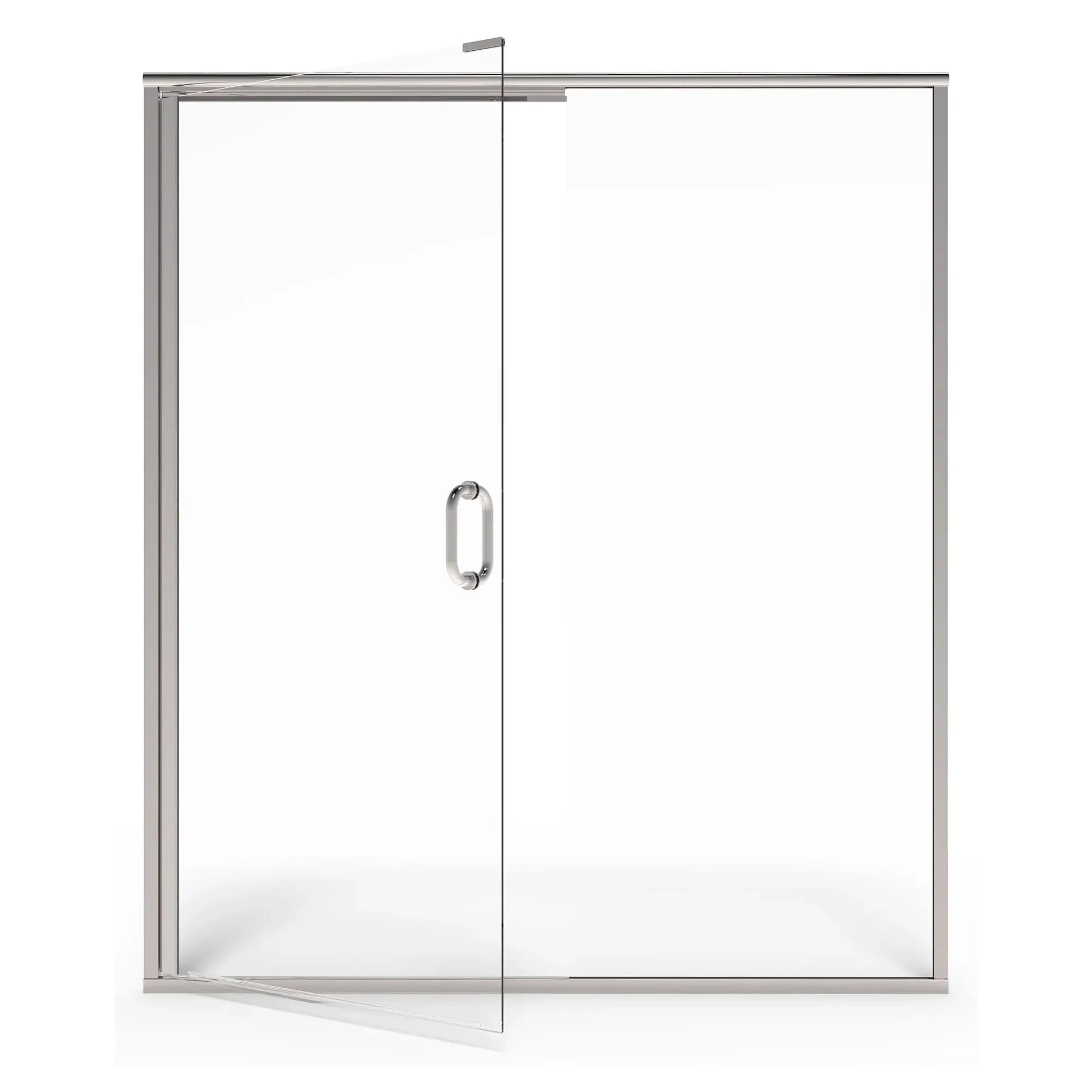60 x 76 Inch Semi-Frameless Glass Shower Door with Panel - Modern Bathroom Upgrade for Walk-In Showers & Bathtub Enclosures