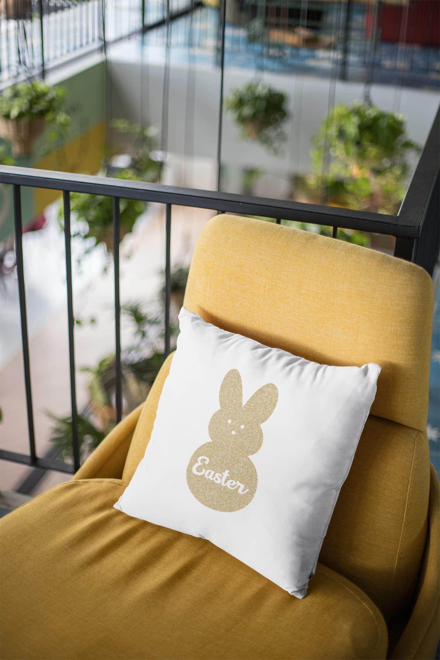 Custom Bunny Name Iron On Decal - Easter Bunny Applique Patch for Kids Clothing | Heat Transfer Vinyl for T-Shirts, Bags & DIY Crafts | Personalized Silhouette Easter Decoration (Flamingo Pink Glitter) - Perfect for Easter Gifts, Party Favors & Spring DIY Projects