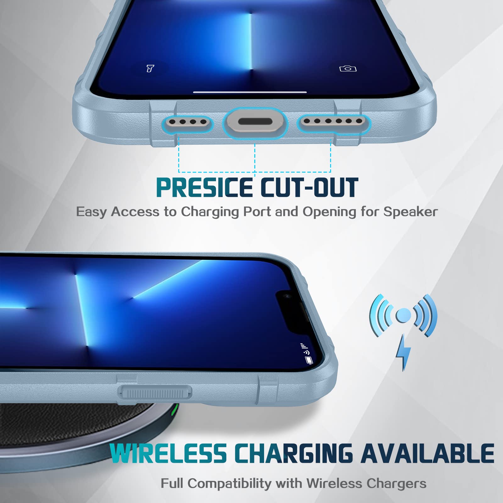Rugged Shockproof iPhone 13 Pro Max Case (6.7