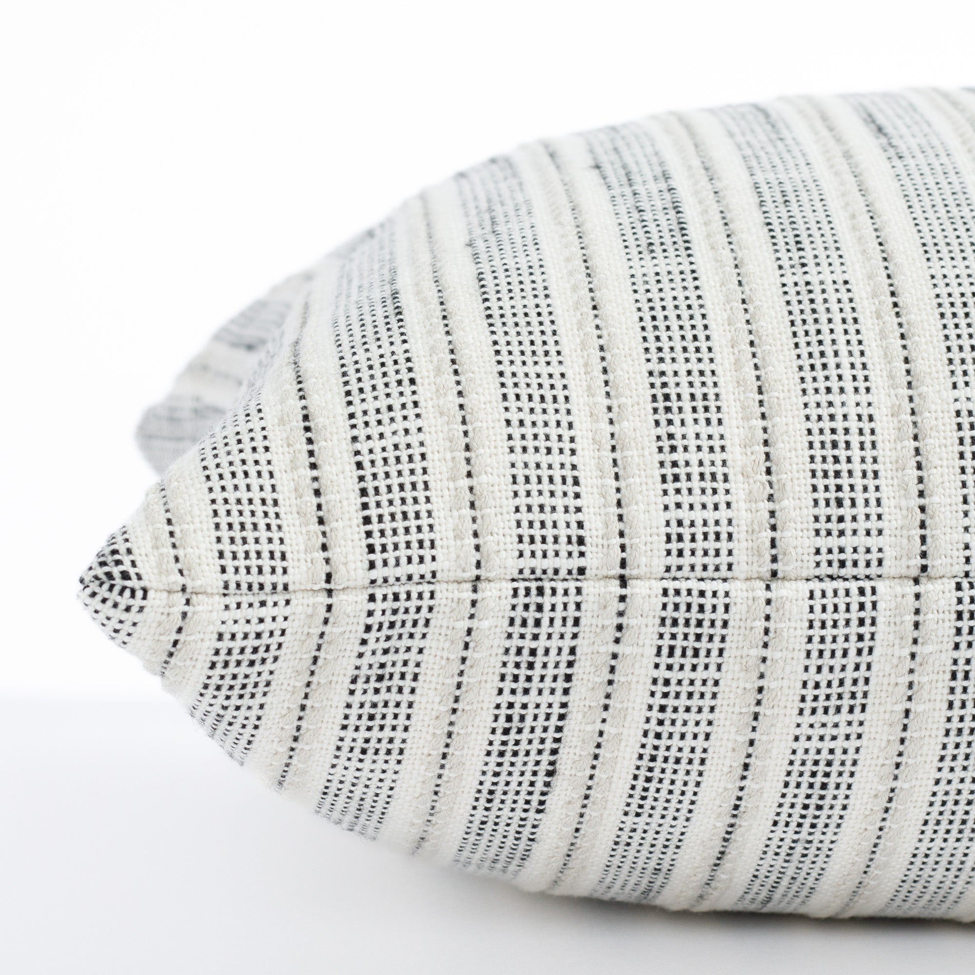 Amalfi Stripe 14x20 Outdoor Lumbar Pillow - Waterproof Patio Cushion for Garden, Poolside & Porch Decor - Domino Pattern Throw Pillow for Outdoor Furniture