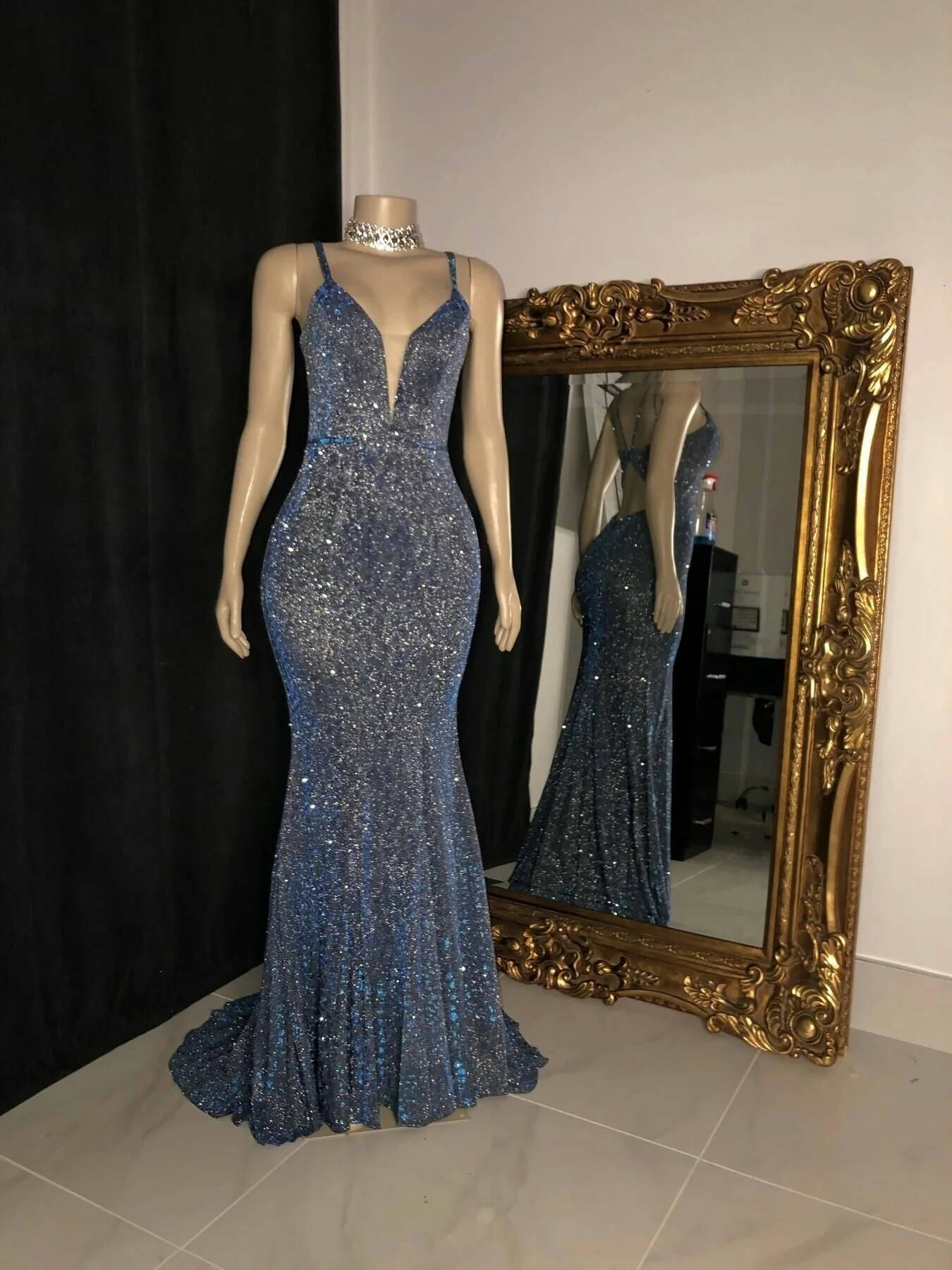 Elegant Mermaid V-Neck Prom Dress J6774 - Formal Evening Gown for Homecoming, Wedding, and Special Occasions