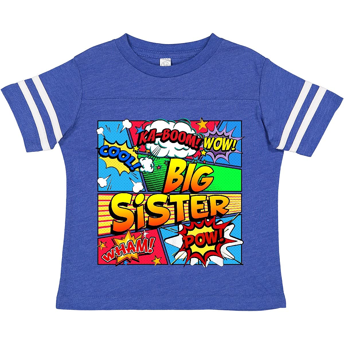 Inktastic Big Sister Comic Book Toddler T-Shirt - Cute Graphic Tee for Toddler Girls - Perfect for Sibling Bonding, Family Photos & Playdates