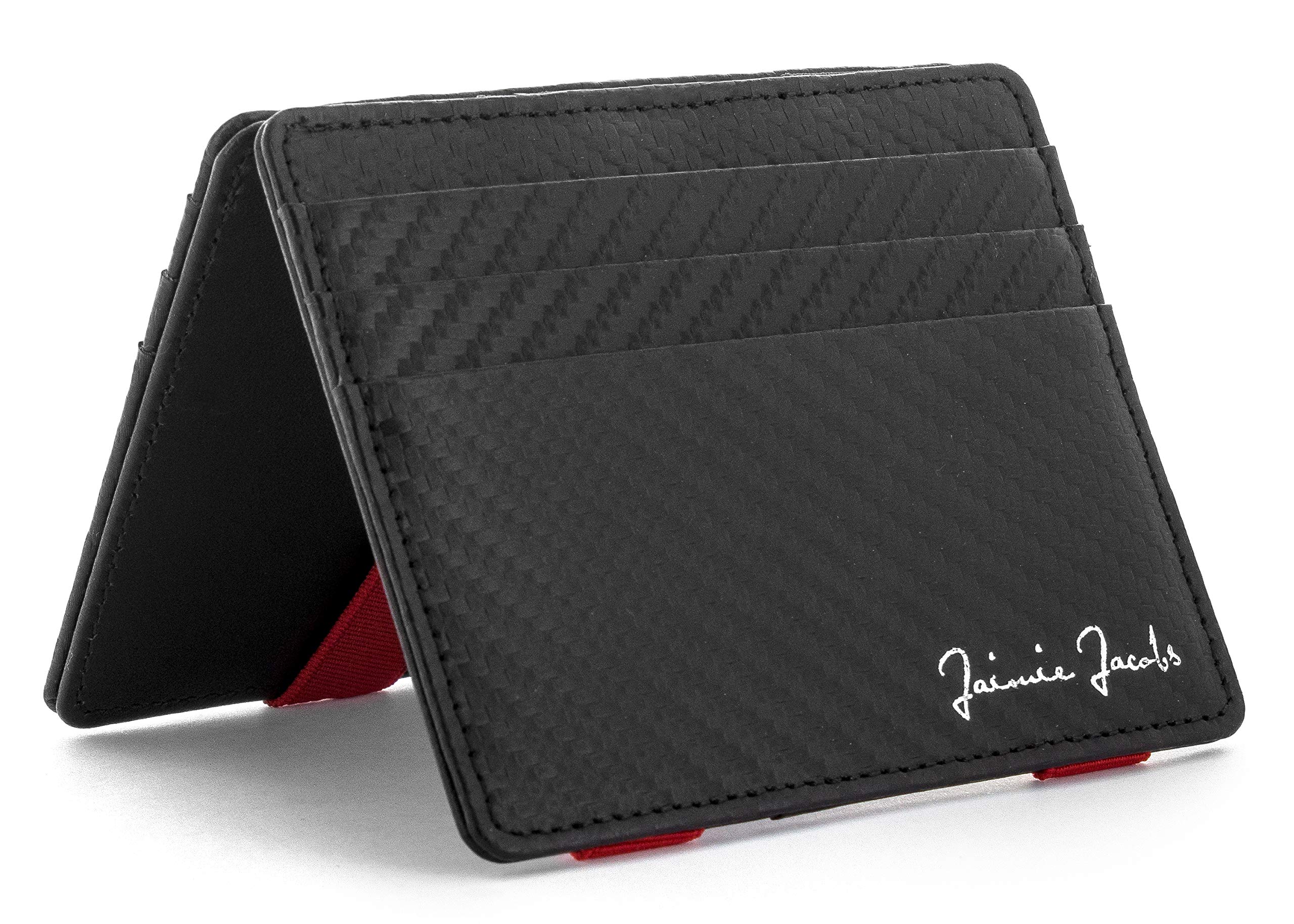 Jaimie Jacobs Genuine Leather RFID Blocking Slim Magic Wallet for Men - Secure & Stylish Minimalist Front Pocket Wallet for Everyday Carry, Travel & Business