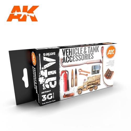 AK Interactive AK11647 3rd Generation Tank Accessories - High-Quality Model Tank Parts for Military Dioramas & Wargaming Scenes