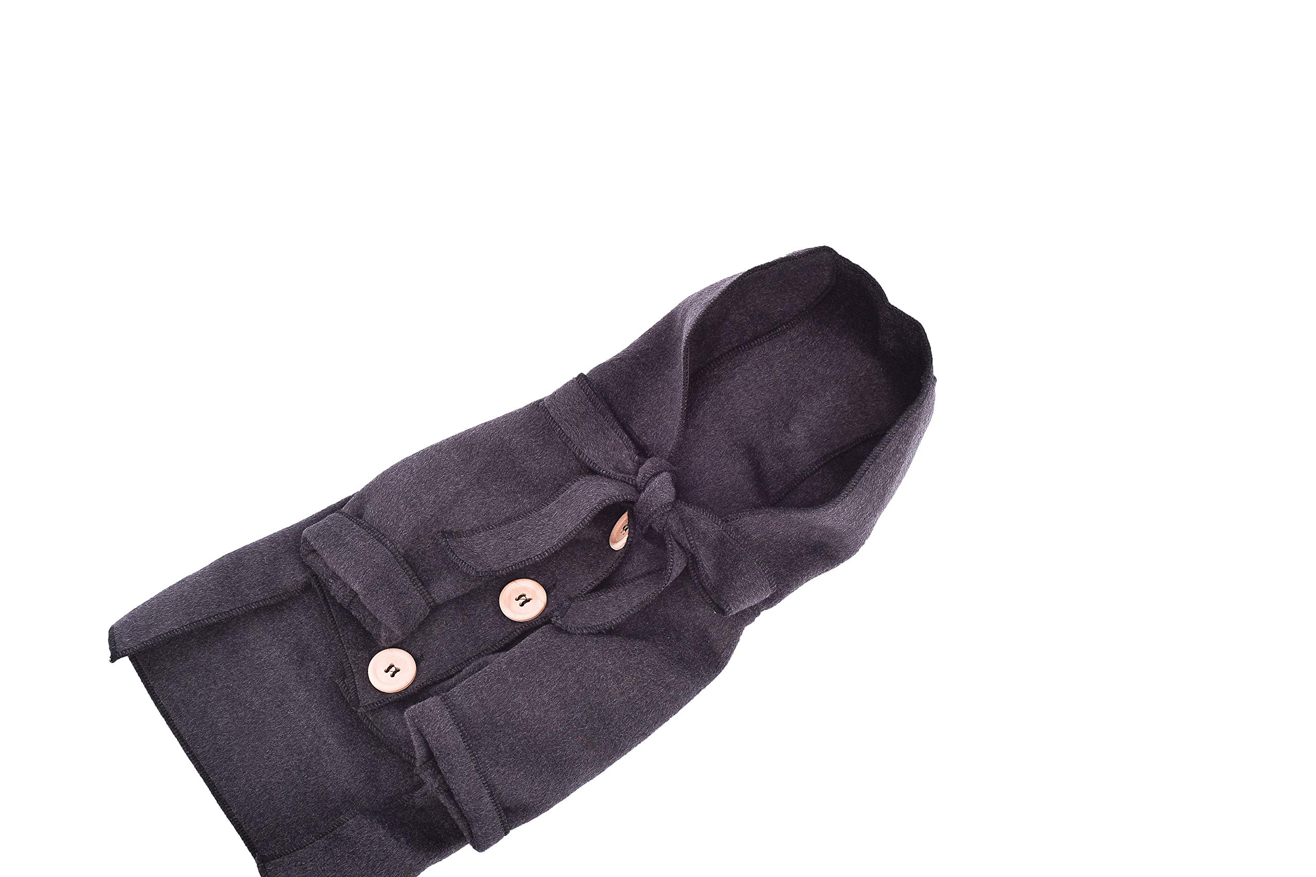 Small Dog Winter Coat - Warm Hooded Jacket & Snowsuit for Small to Medium Dogs | Windproof Puppy Apparel for Cold Weather - Black, Large Size | Perfect for Outdoor Walks & Winter Adventures