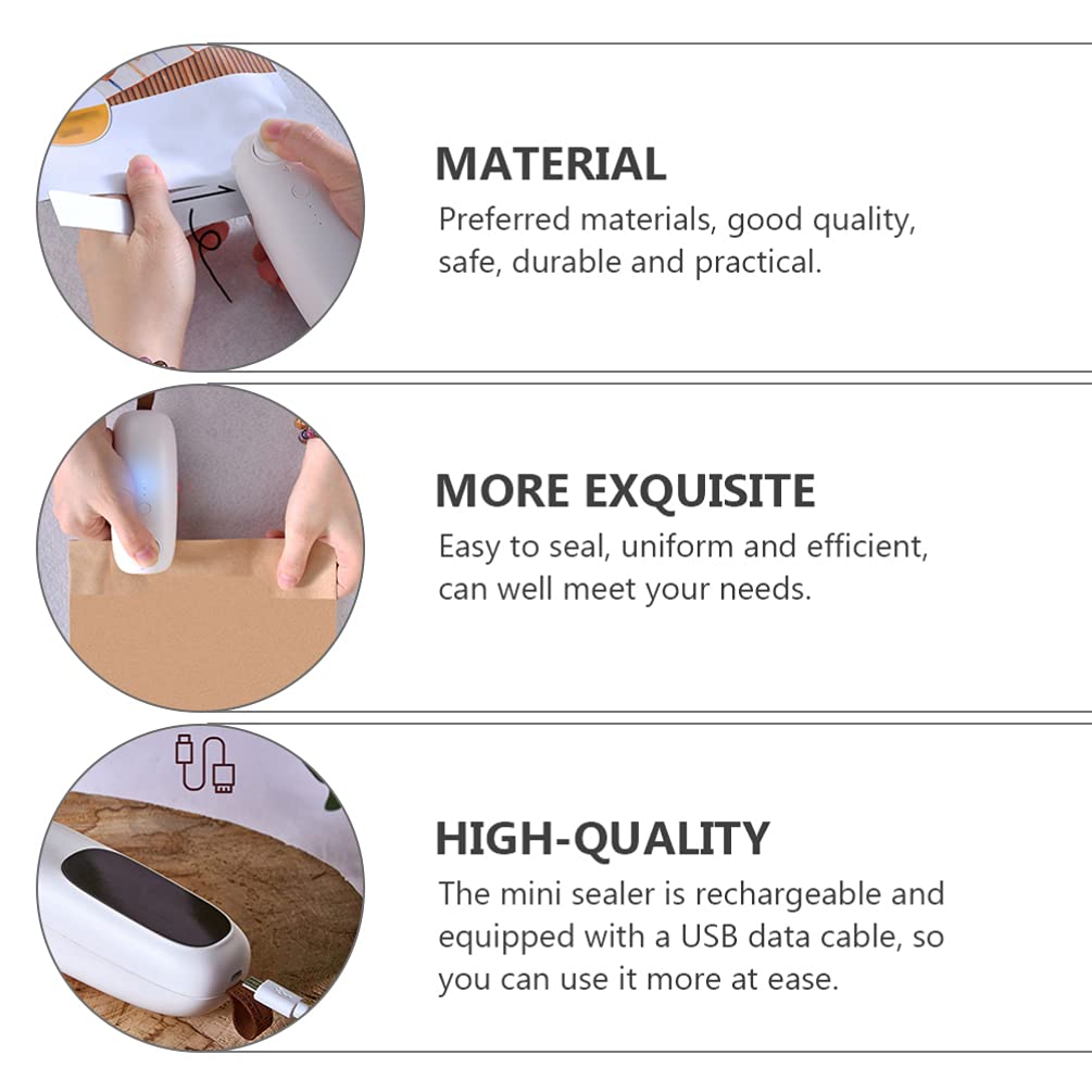 Mini Bag Sealer - Handheld Heat Sealer for Snacks & Food Bags at Home