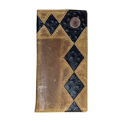 Diamond Patchwork -- Black Ostrich