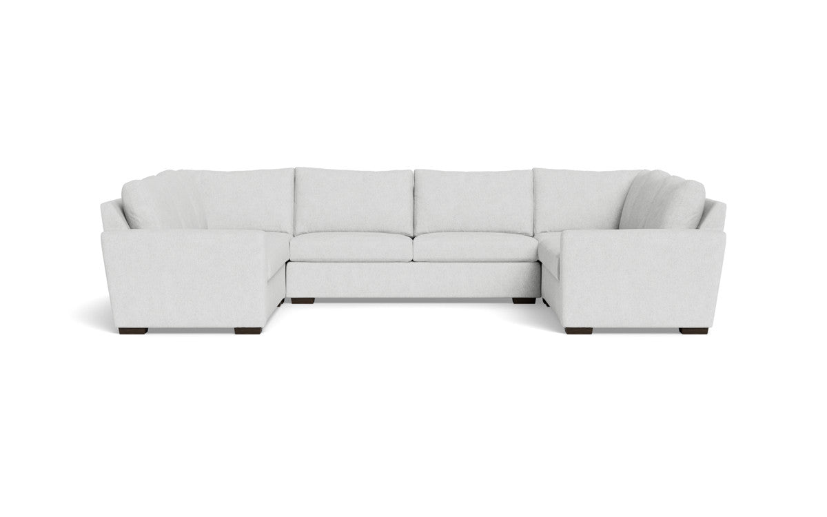 Modern Mesa 154 Condo U-Shaped Sectional Sofa - Comfortable L-Shaped Couch for Living Room, Family Room & Small Spaces