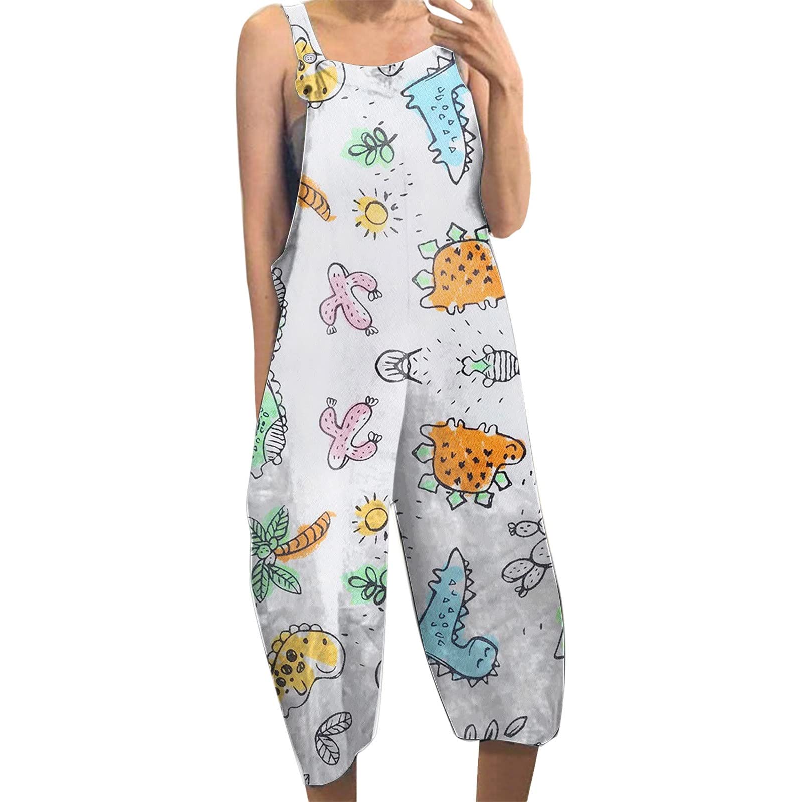 Plus Size Jumpsuits for Women - Sexy White Sleeveless Floral Romper | Elegant Party Outfit & Summer Jumpsuit | Perfect for Weddings, Beach Vacations & Night Out