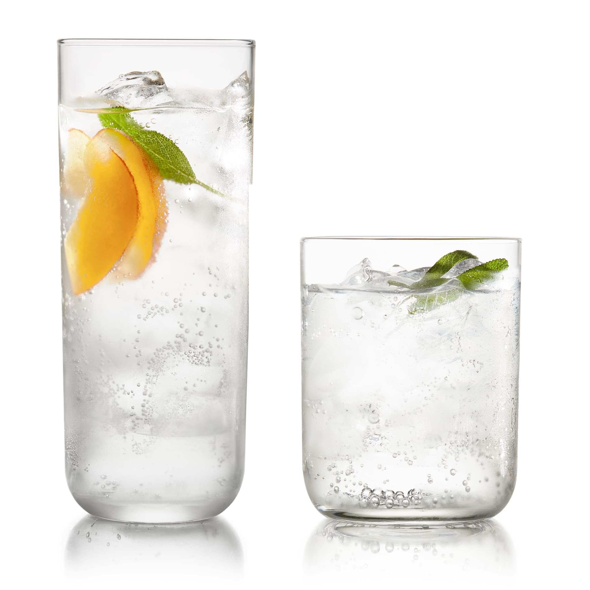Libbey Lisbon 16-Piece Tumbler and Rocks Glass Set - Durable Drinkware for Cocktails, Iced Tea & Everyday Use - Perfect for Home Bars, Parties & Restaurants