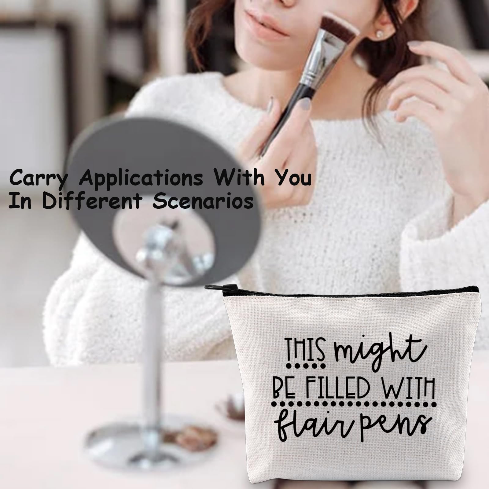 TSOTMO Teacher Gift Pen Pouch - Premium Flair Pens Pencil Case for Educators (Perfect for Classroom Organization, Teacher Appreciation Gifts & School Supplies)