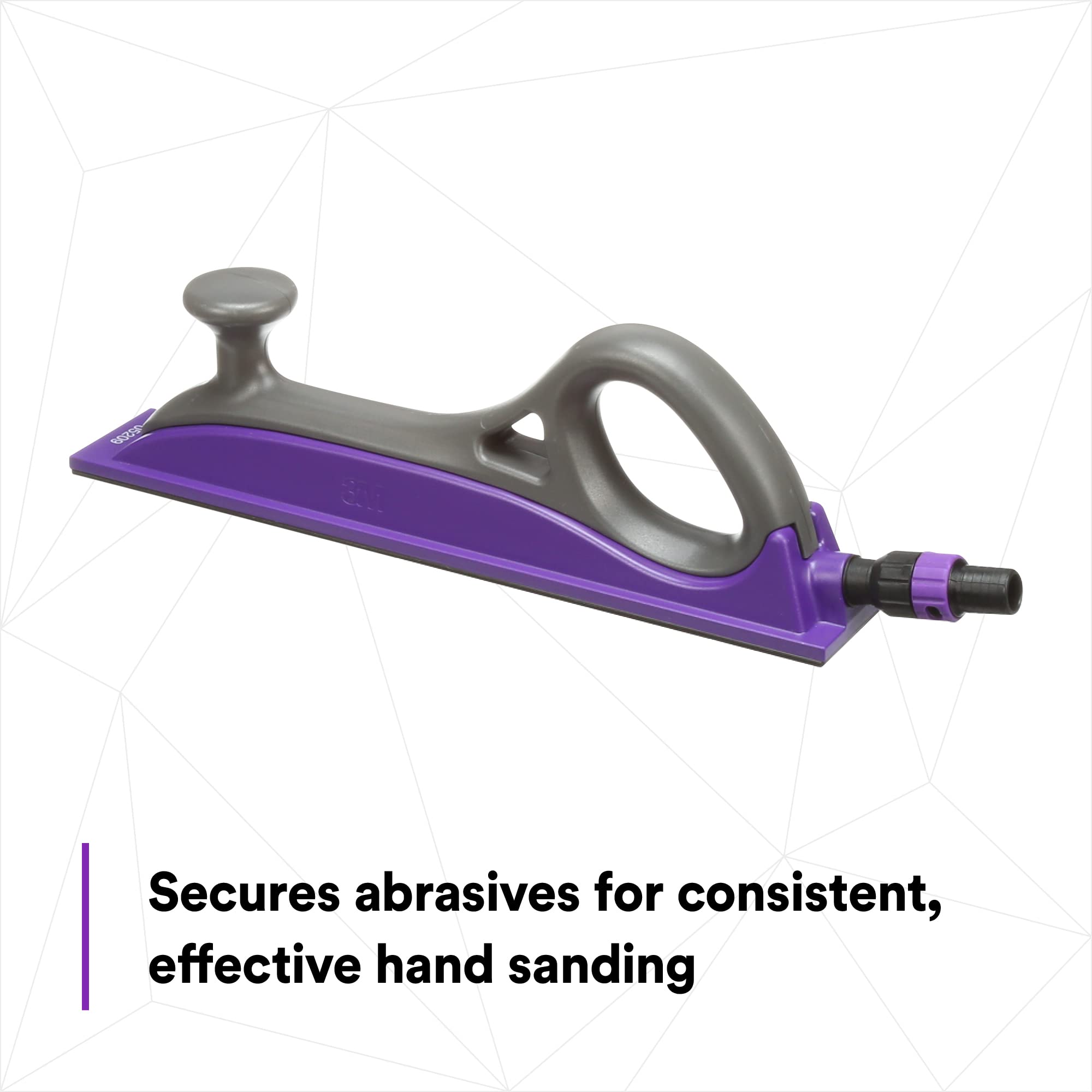 3M Hookit Sanding Block 05209 - 70mm x 396mm Dust-Free Sanding Tool for Woodworking & Auto Body Repair | Perfect for DIY Projects & Professional Use