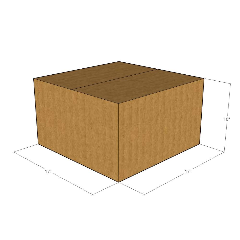 17x17x10 Inches 32 ECT Corrugated Shipping Boxes - Heavy Duty Moving & Storage Boxes for Packing, Shipping, and Home Organization
