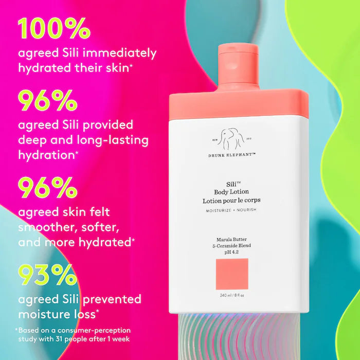 Drunk Elephant Sili™ Body Lotion - Hydrating & Nourishing Moisturizer for Dry Skin | Perfect for Daily Use & Post-Shower Hydration
