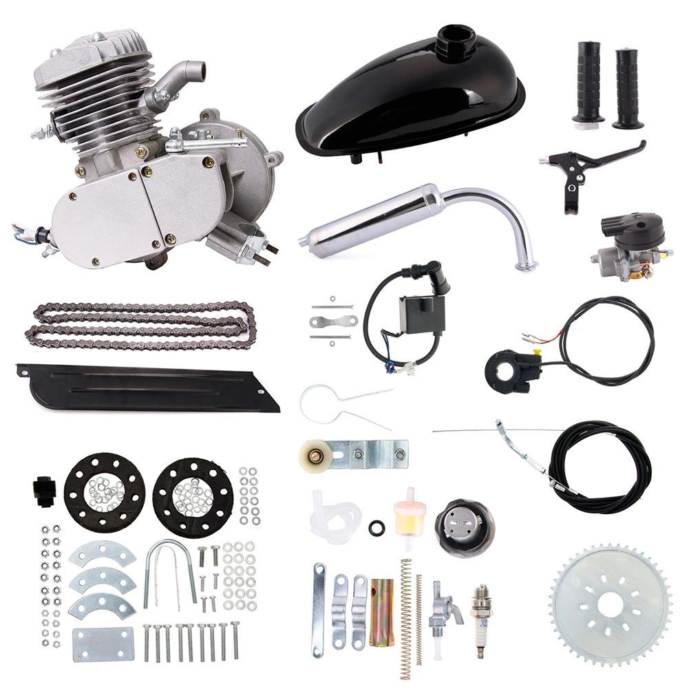 Kinbelle 80cc 2-Stroke Engine Kit for Motorized Bicycle - DIY Gas Powered Bike Conversion with Fuel Tank & Mounting Hardware - Perfect for Commuting, Off-Road Adventures & Bike Upgrades