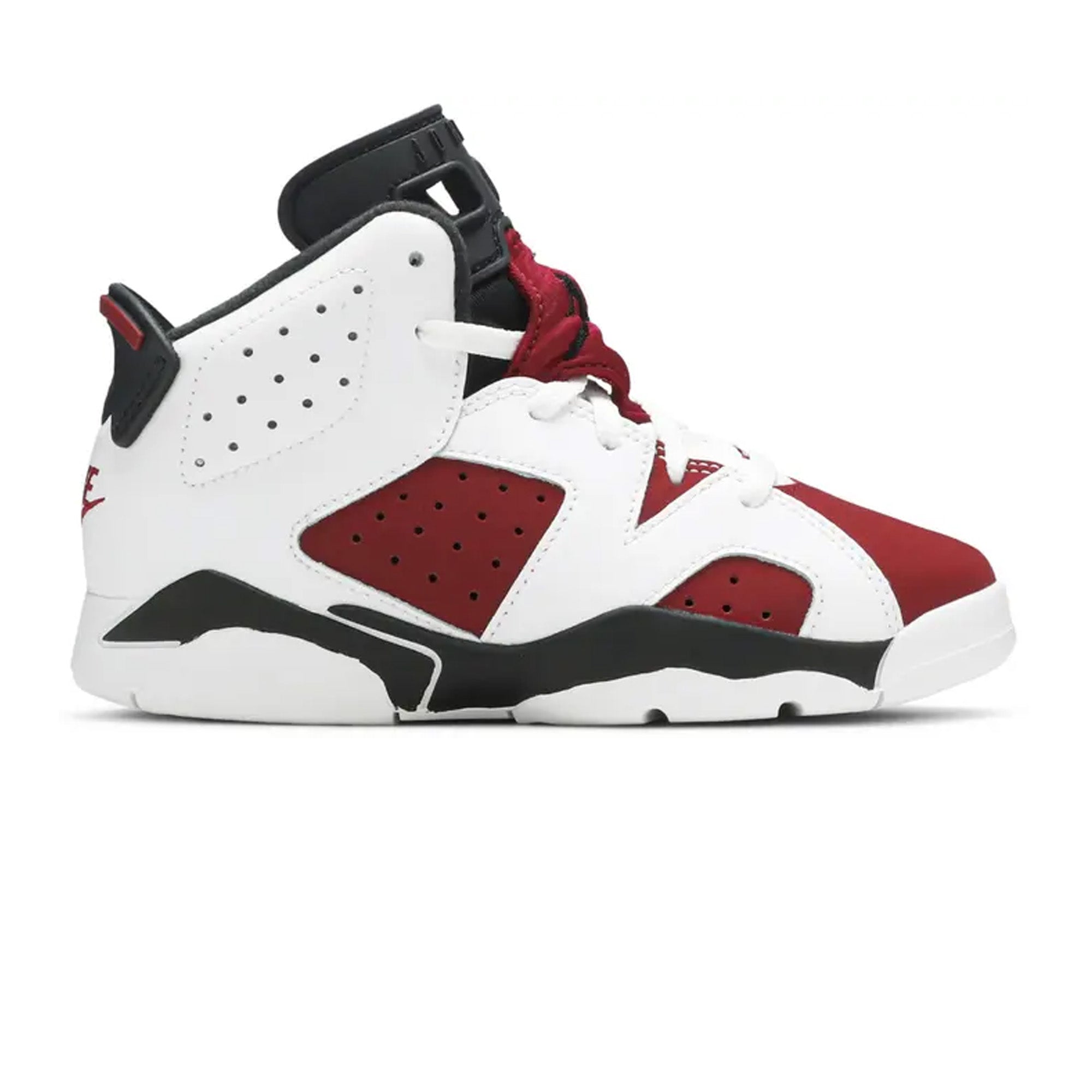 Air Jordan 6 'Carmine' PS Kids Basketball Shoes (2021) - Retro Sneakers for Boys, Girls & Youth - Perfect for Basketball Games, Streetwear & Sneaker Collection