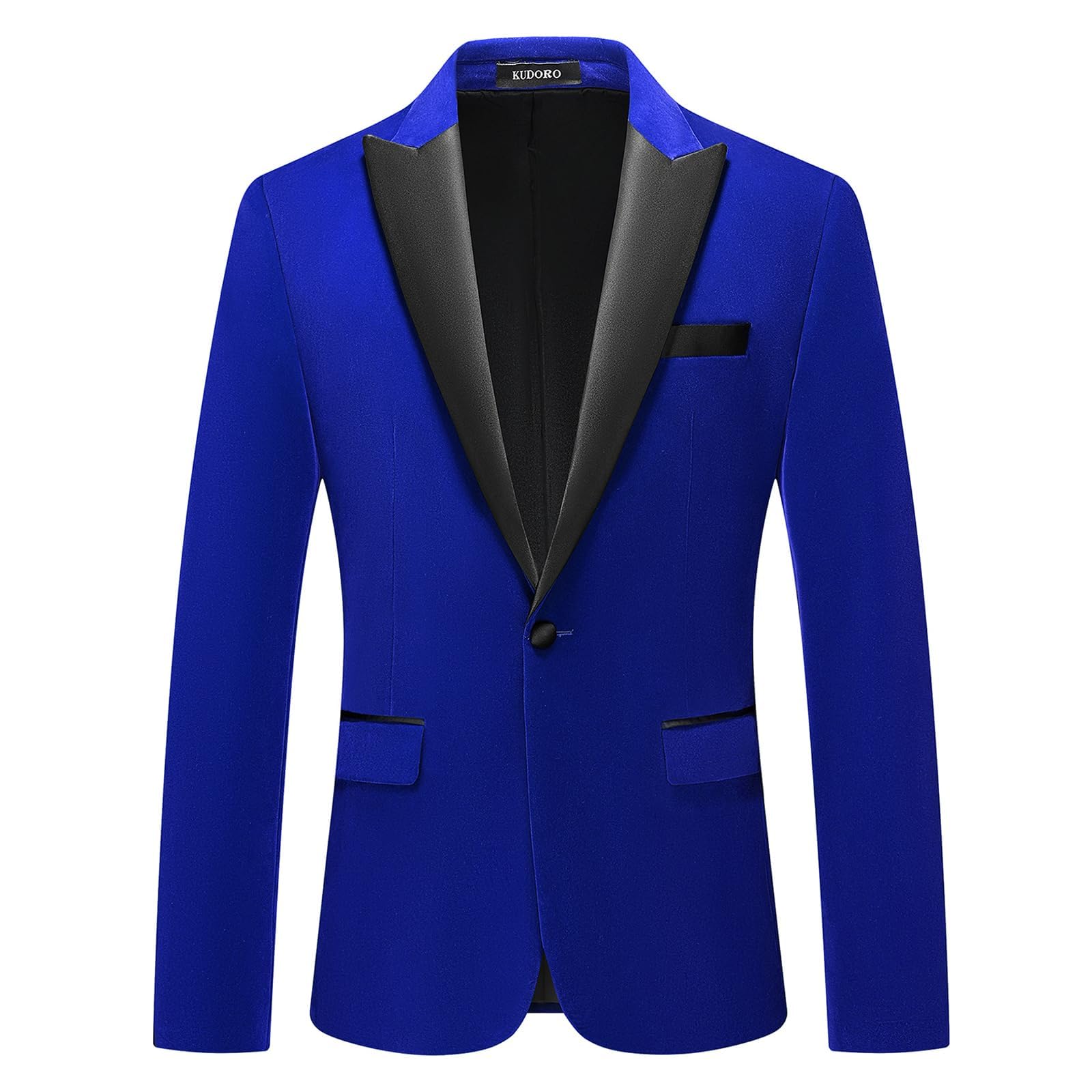 Men's Velvet Blazer Slim Fit Suit Jacket - Peaked Lapel Single Button Tuxedo Blazer for Wedding, Prom & Formal Events | Elegant Dinner Jacket for Special Occasions