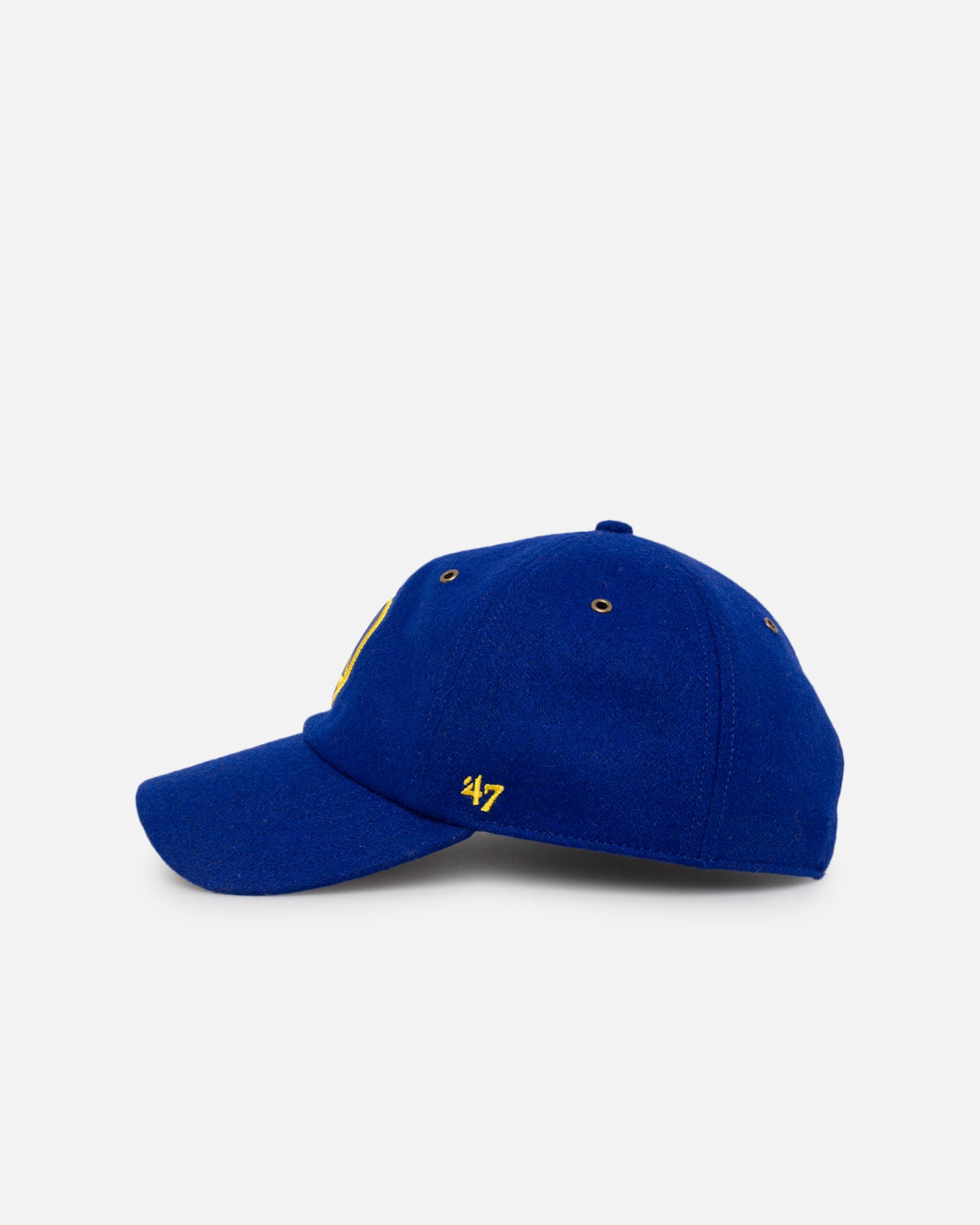 47 Brand Golden State Warriors Wooly Clean Up Strapback Royal - Official NBA Snapback Hat for Men & Women - Perfect for Basketball Games, Streetwear Fashion & Sports Fans