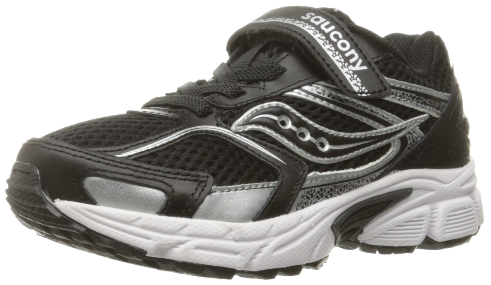 Saucony Cohesion 9 A/C Running Shoes for Kids - Lightweight Breathable Athletic Sneakers for Boys & Girls - Perfect for School, Jogging, and Daily Activities