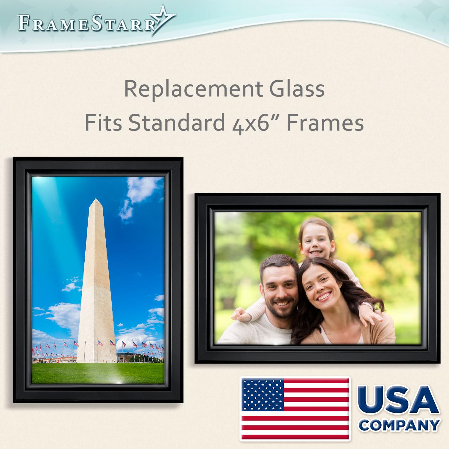 4x6 Glass Replacement - Crystal Clear 2 Pack for Picture Frames | Home & Office Decor